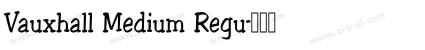 Vauxhall Medium Regu字体转换